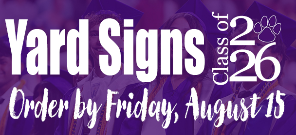  senior yard signs now on sale